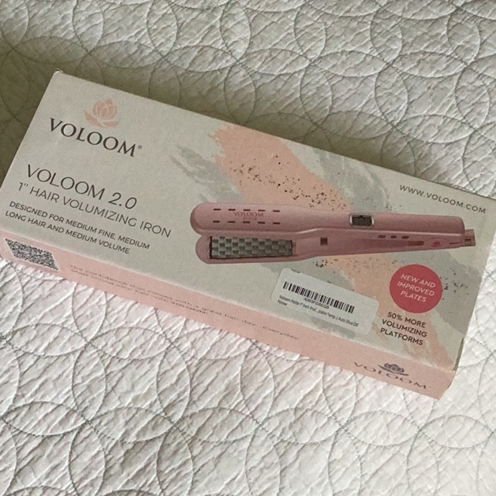 Voloom 2.0 1” Hair Volumizing Iron - Pink